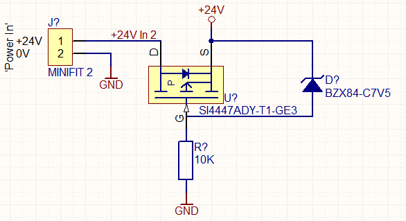 Reverse Polarity Circuit Protection Using Diodes 